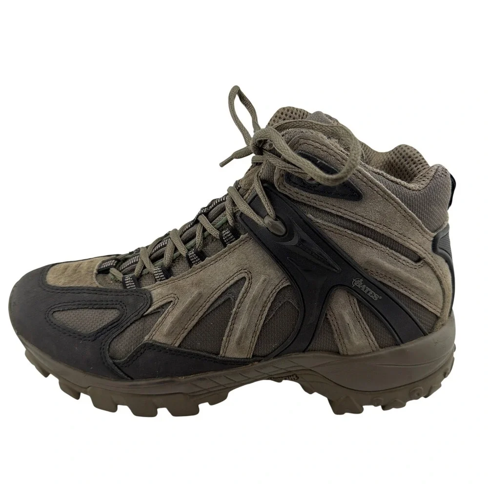 Bates Tactical Hiking Boots Mens 11.5‎ Brown Fair Leather Mesh E02411 AS/IS N/R